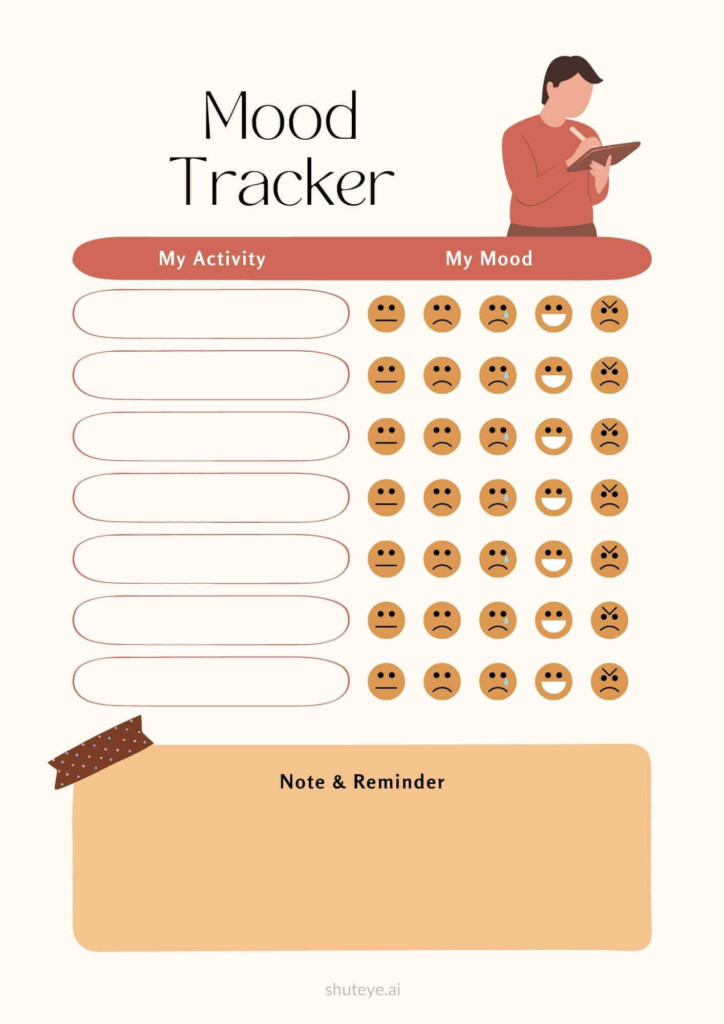 20 Free Printable Mood Tracker Bullet Journal Templates ShutEye