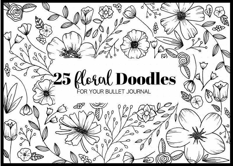 25 Floral Doodles For Your Bullet Journal The Petite Planner
