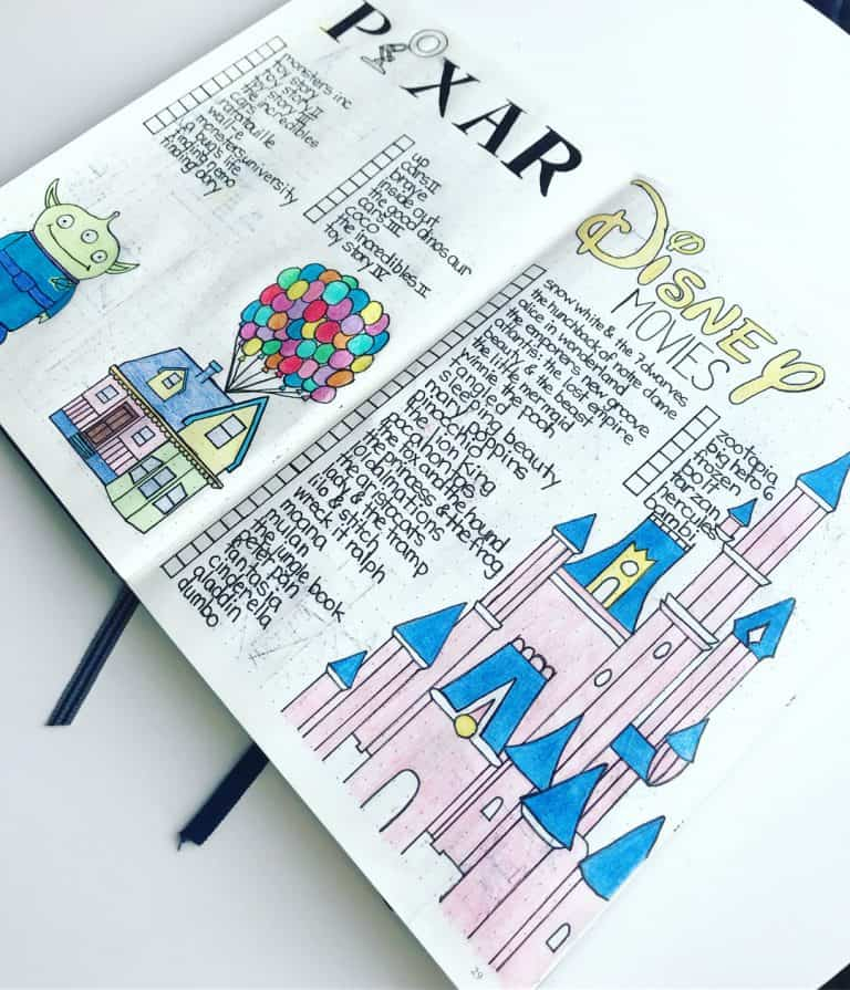 37 Imagination Inspiring Disney Bullet Journal Spreads My Inner Creative
