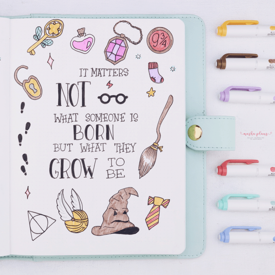 43 Harry Potter Bullet Journal Theme Inspirations December Plan 