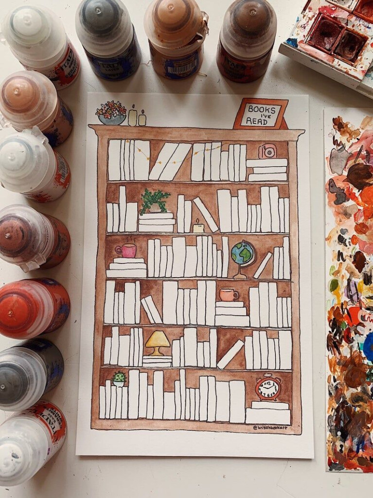 Bullet Journal Bookshelf Reading Tracker Print Bullet Journal Idee n 