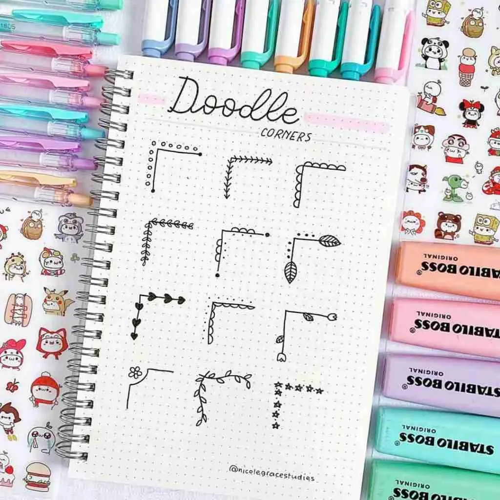 Cute Bullet Journal Doodles Ideas Inspiration Free Printables 