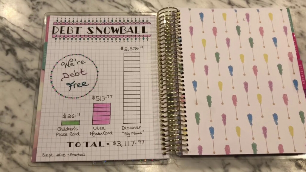 Debt Snowball Bullet Journal Printable
