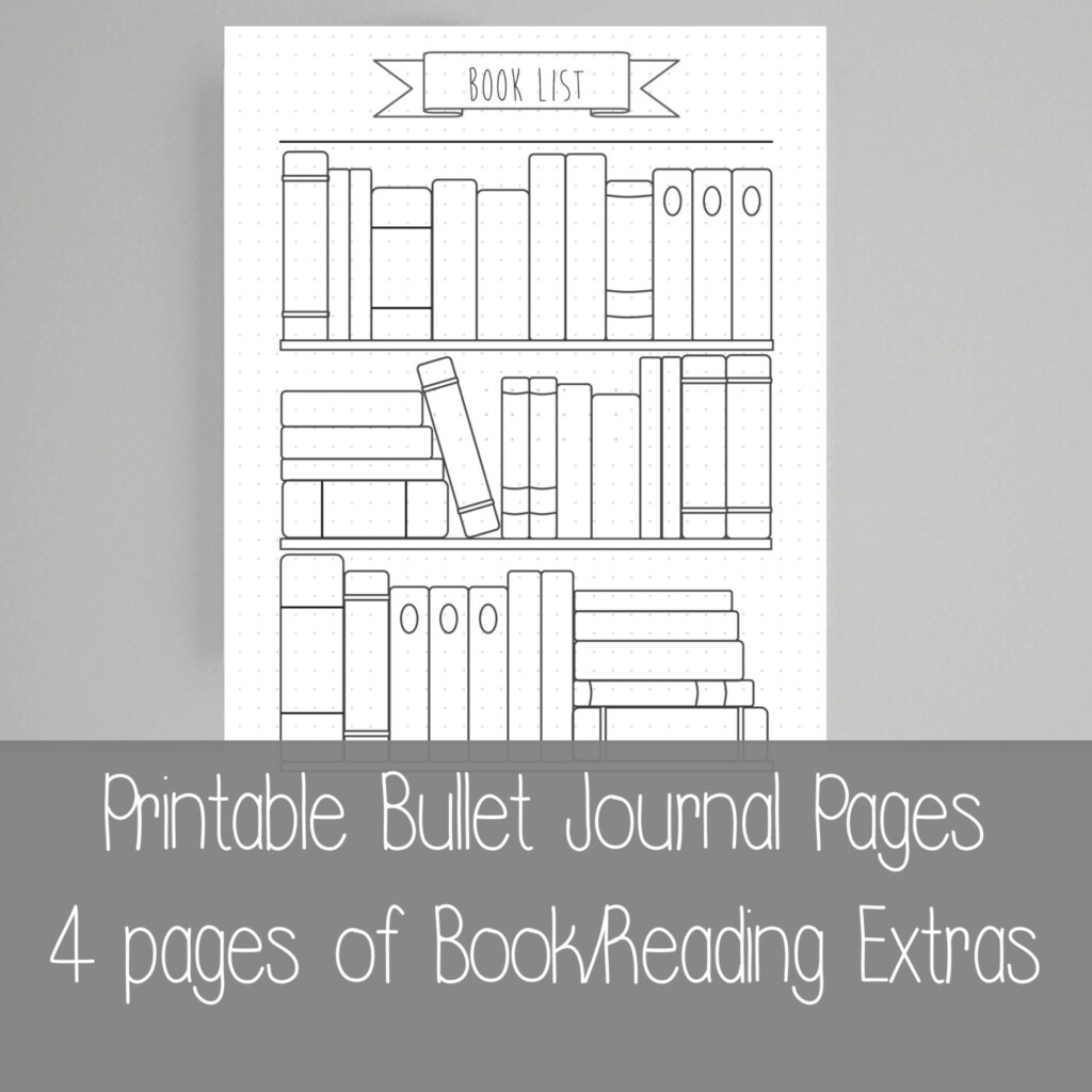 Extra Bullet Journal Pages Book Reading A5 By ScatteredPapers1
