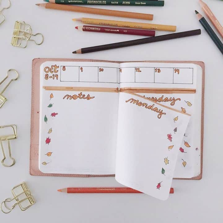 How To Easily Create A Dutch Door Spread Bullet Journal Wildflowers 