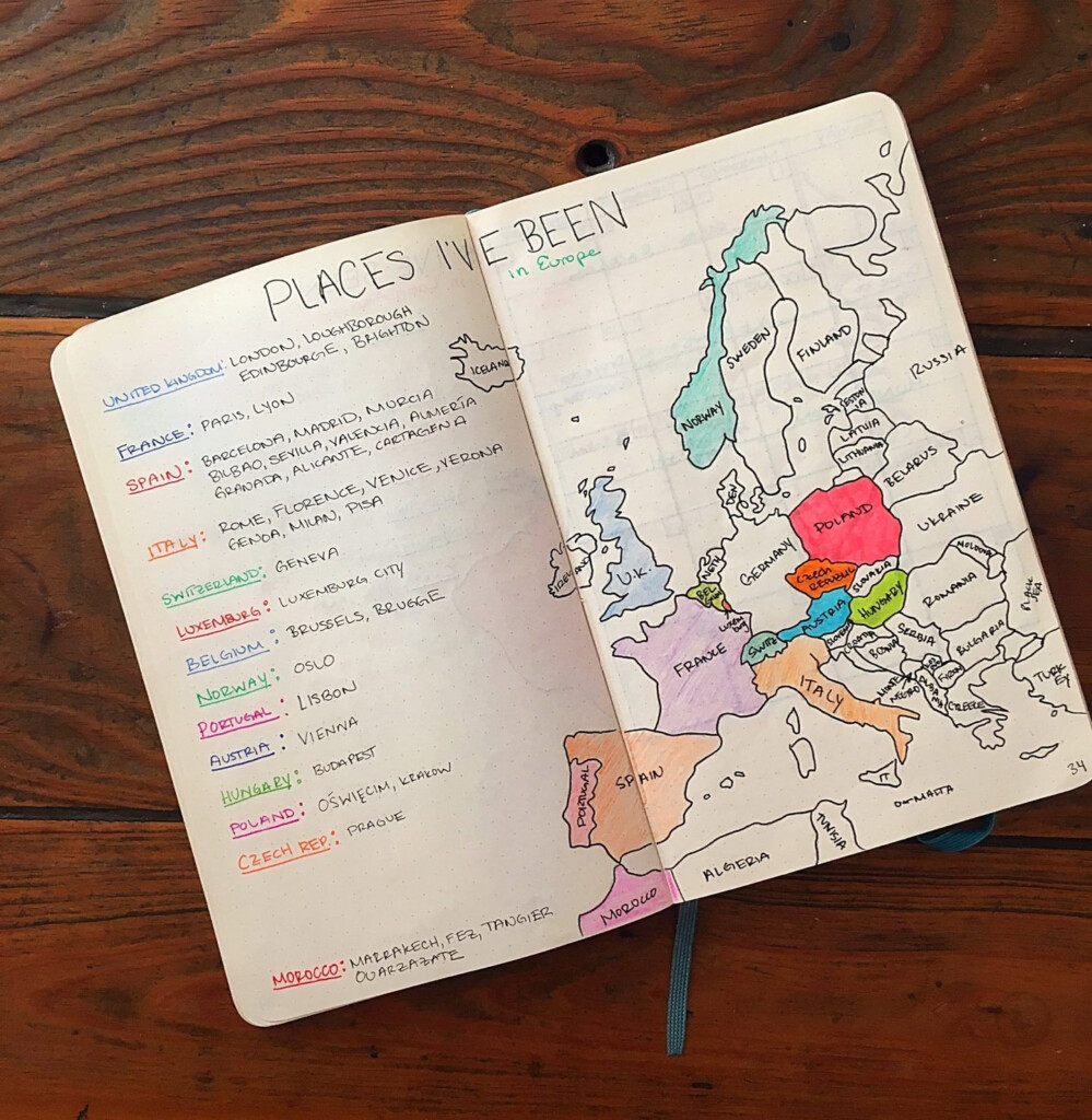 How To Make Maps In Your Bullet Journal Goals Bullet Journal Voyage 