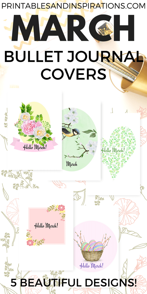 March Bullet Journal Cover Free Printables Printables And Inspirations