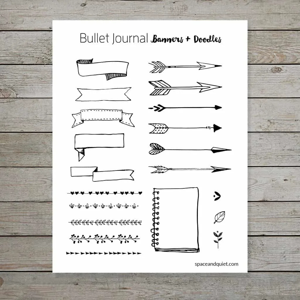 More Than 50 Awesome Bullet Journal Printables To Help You Be Creative 