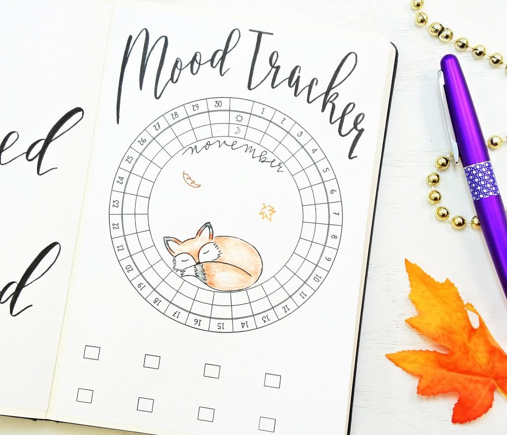 November Bullet Journal Setup With Free Printables 