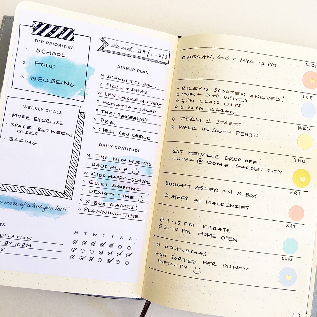 Organise Your Week With A Bullet Journal Weekly Log Free Template