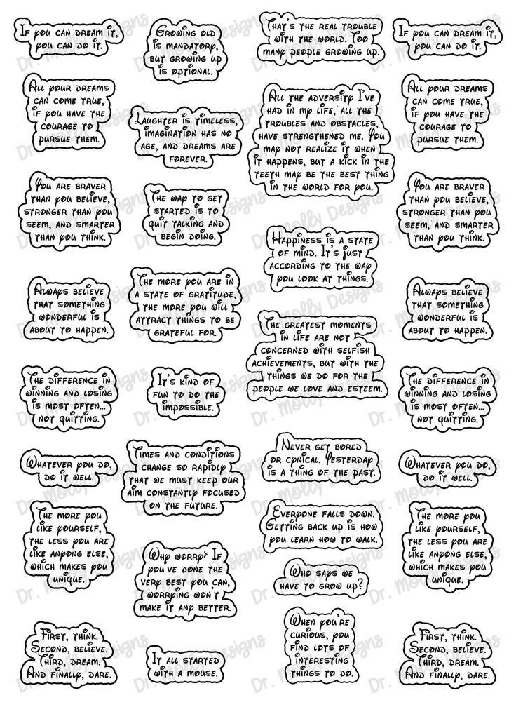 Planner Quote Stickers Planner Quotes Journal Stickers Printable 
