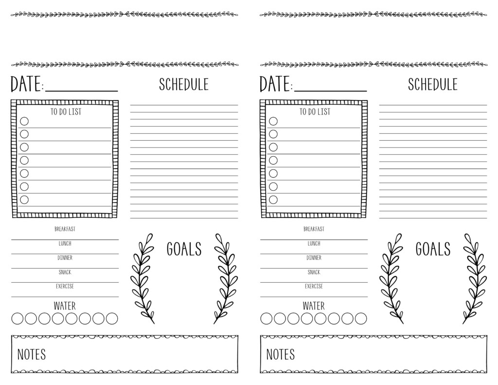 Printable Bullet Journal Layout Template Printable Templates Free