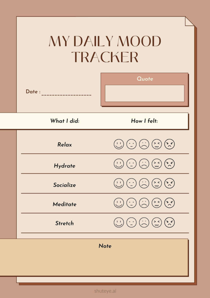 20 Free Printable Mood Tracker Bullet Journal Templates 2024 