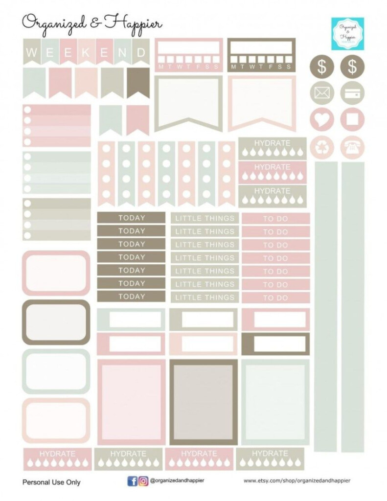 30 Free Printable Bullet Journal Stickers To Help Organize Your Bullet 