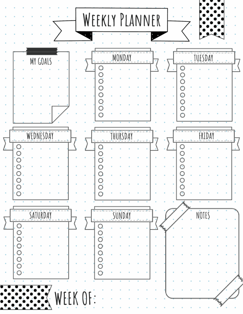 Bullet Journal Template Free Download
