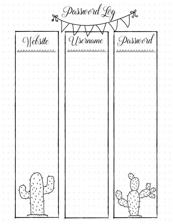 Printable Blank Bullet Journal Pages