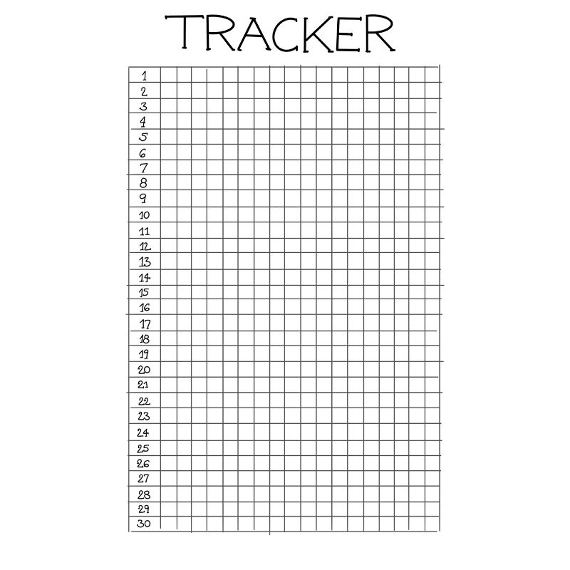 Tracker Bullet Journal Printable Pages